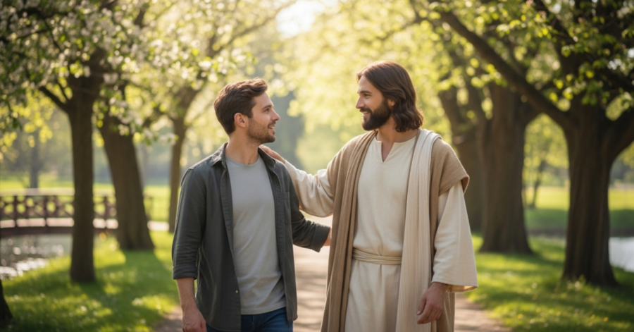 Wenn der Auf­er­stan­de­ne uner­kannt neben uns geht!
